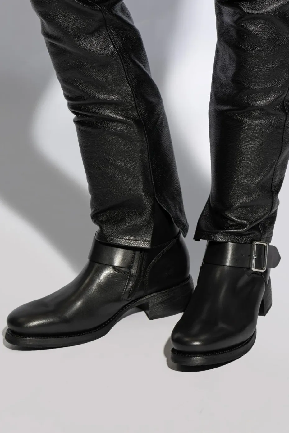 Dsquared2 BLACK Leather ankle boots