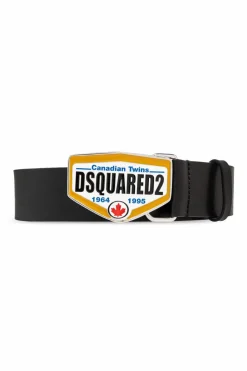 Dsquared2 BLACK Leather belt