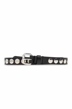 Dsquared2 BLACK Leather belt with studs