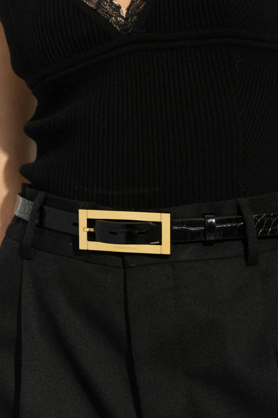 Dsquared2 BLACK Leather belt