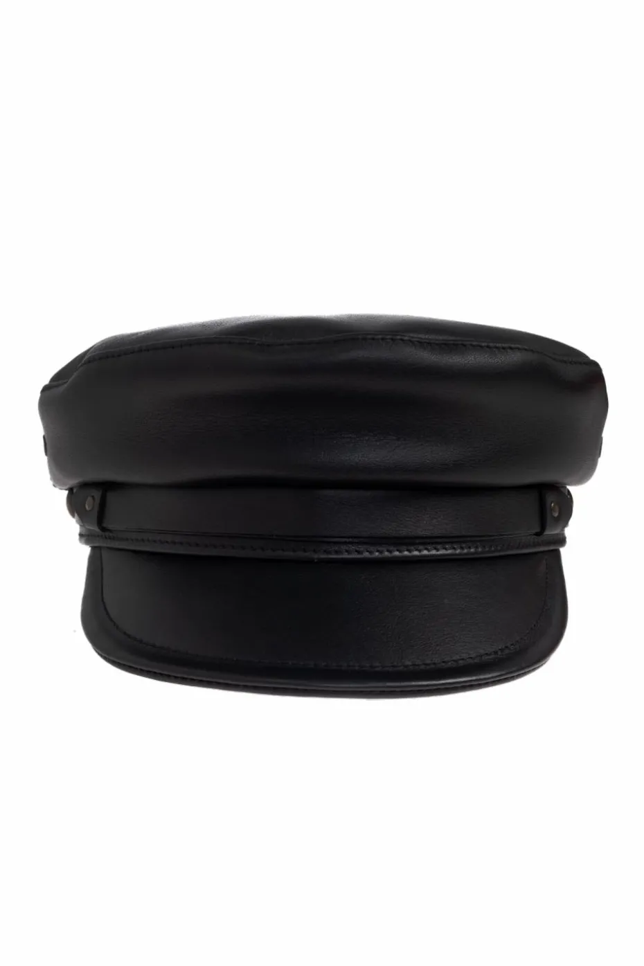 Dsquared2 BLACK Leather flat cap