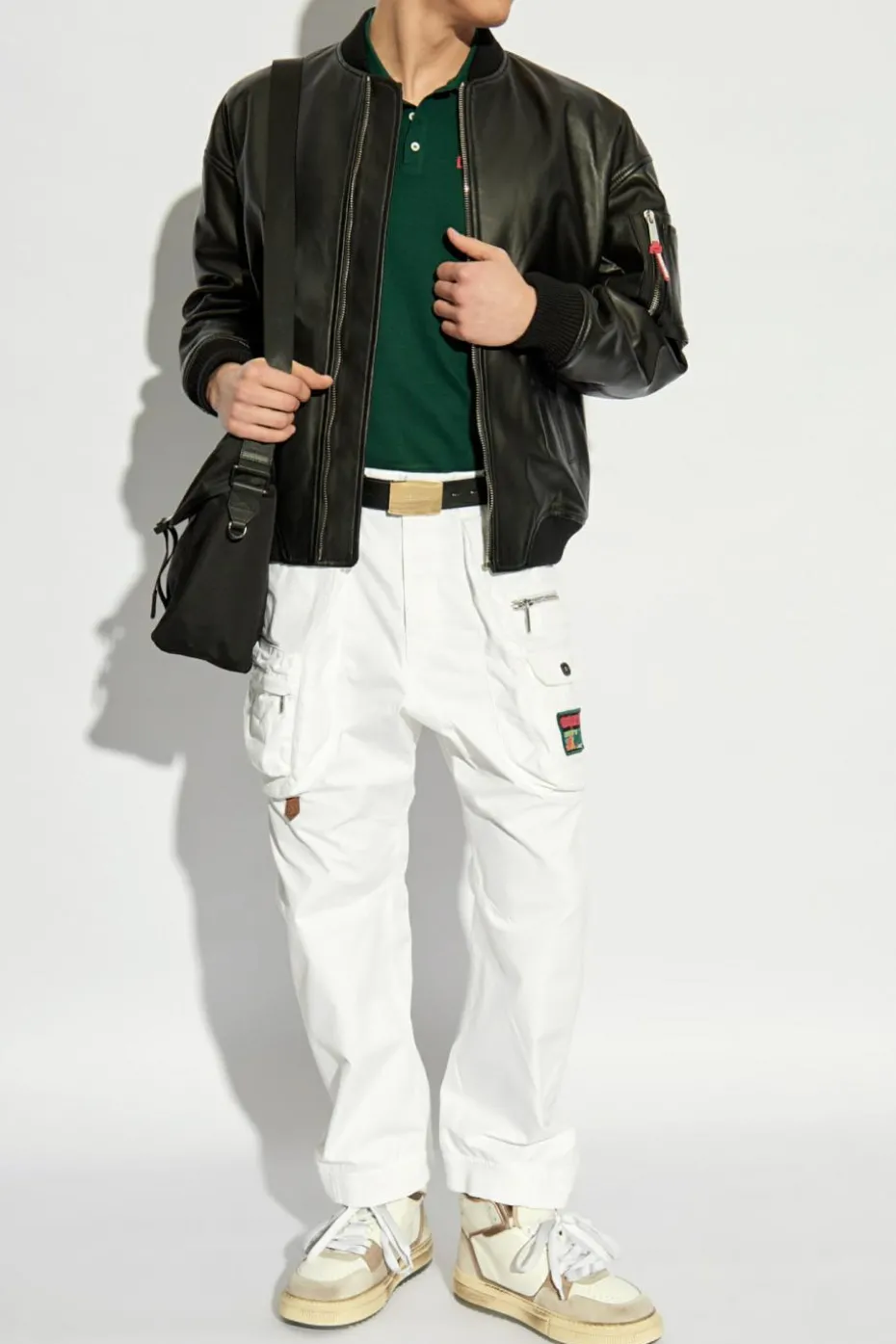 Dsquared2 BLACK Leather jacket