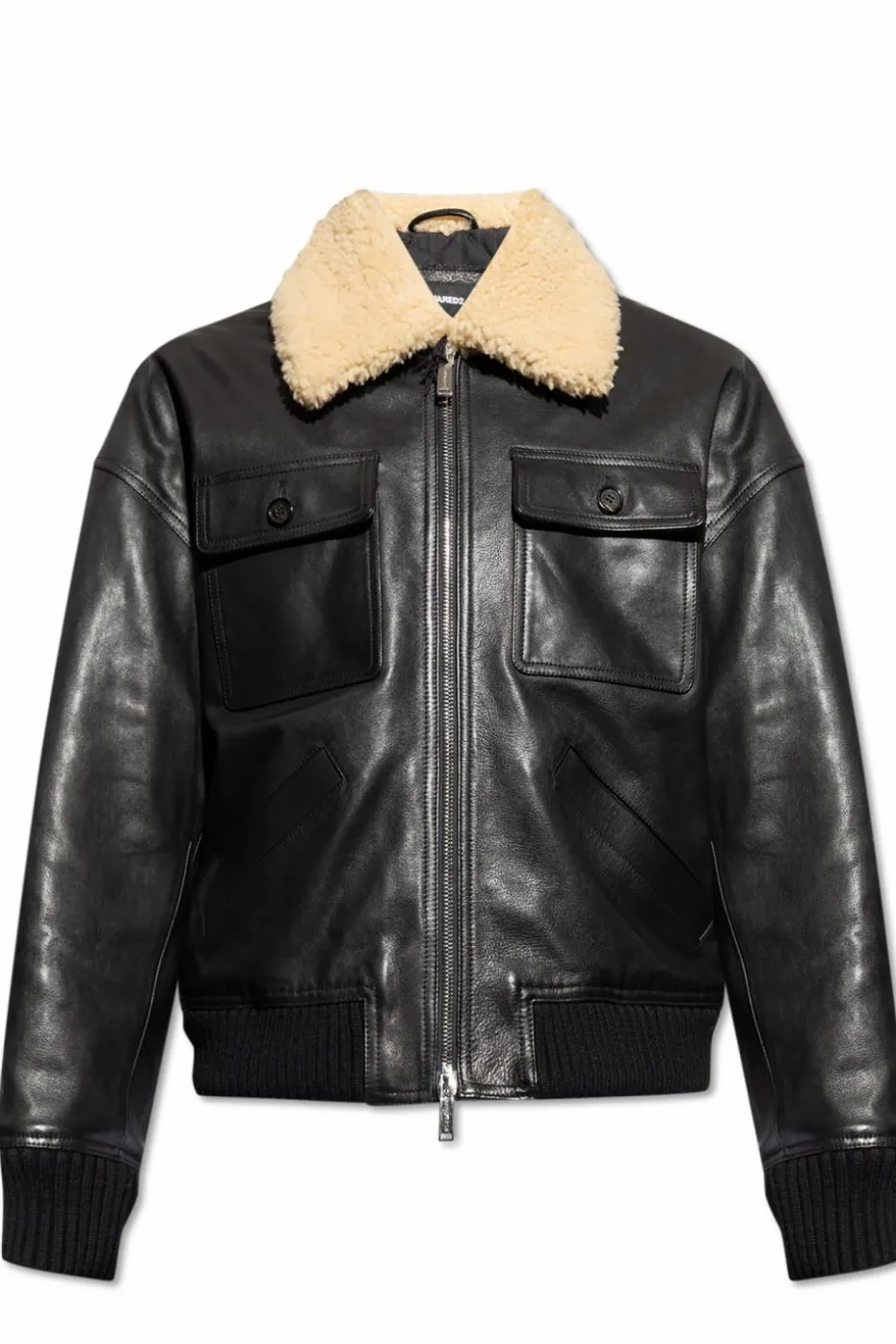 Dsquared2 BLACK Leather jacket