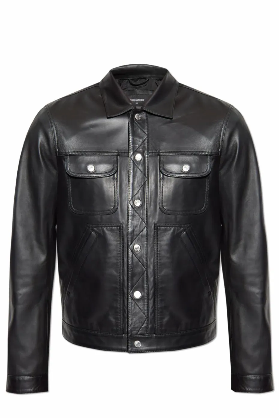 Dsquared2 BLACK Leather jacket