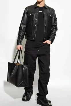 Dsquared2 BLACK Leather jacket