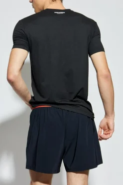 Dsquared2 BLACK Lingerie-style T-shirt with a crew neckline