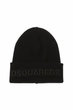 Dsquared2 BLACK Logo-embroidered hat