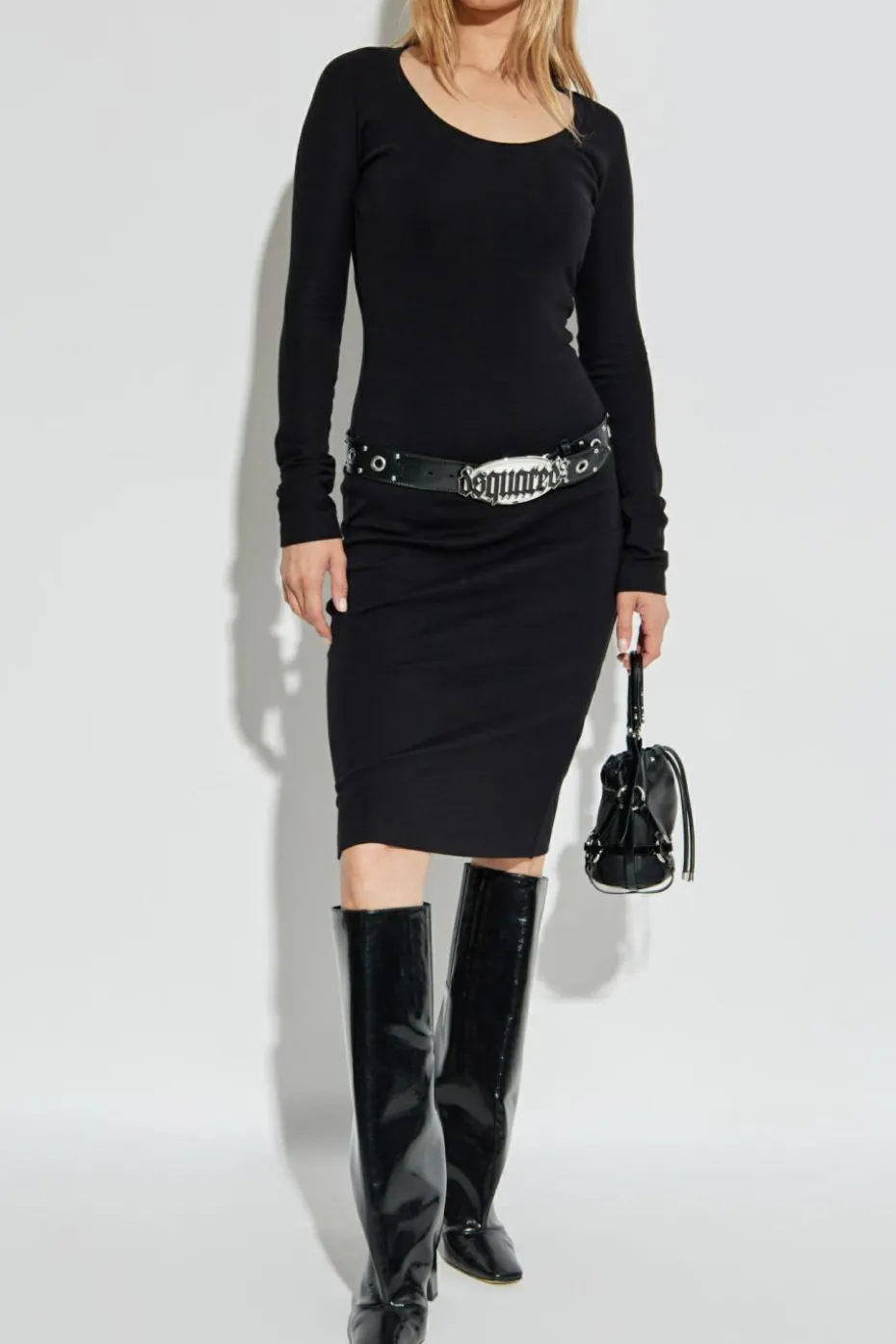 Dsquared2 BLACK Long sleeve dress