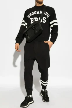 Dsquared2 BLACK Pants with logo