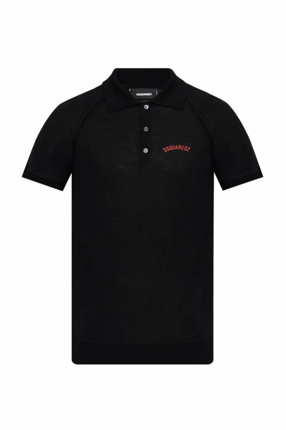 Dsquared2 BLACK Polo with logo