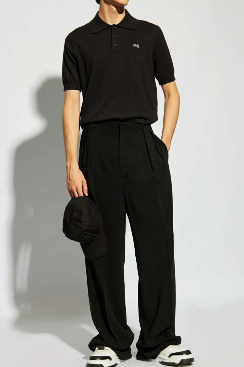 Dsquared2 BLACK Polo with logo