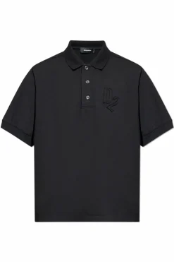 Dsquared2 BLACK Polo with logo