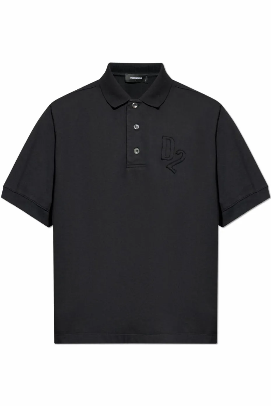 Dsquared2 BLACK Polo with logo