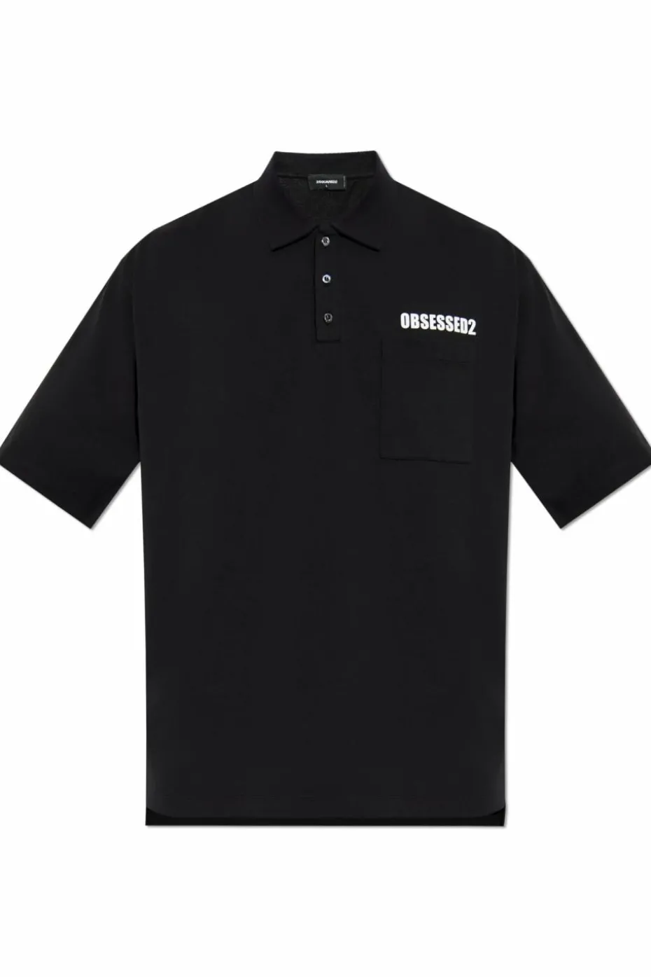 Dsquared2 BLACK Polo with logo