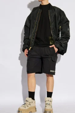 Dsquared2 BLACK Printed shorts