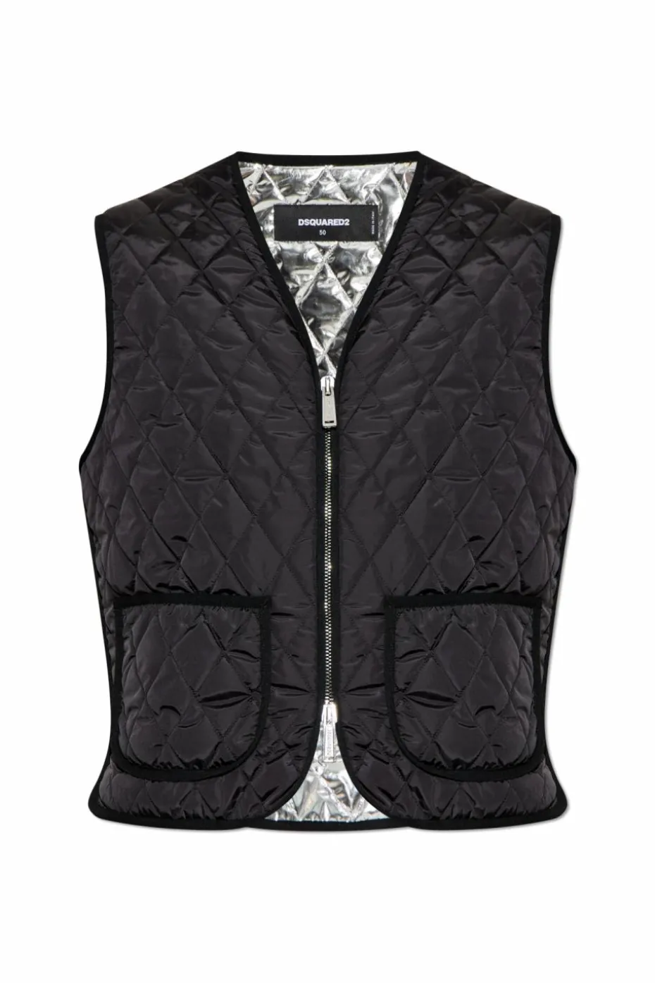 Dsquared2 BLACK Quilted vest