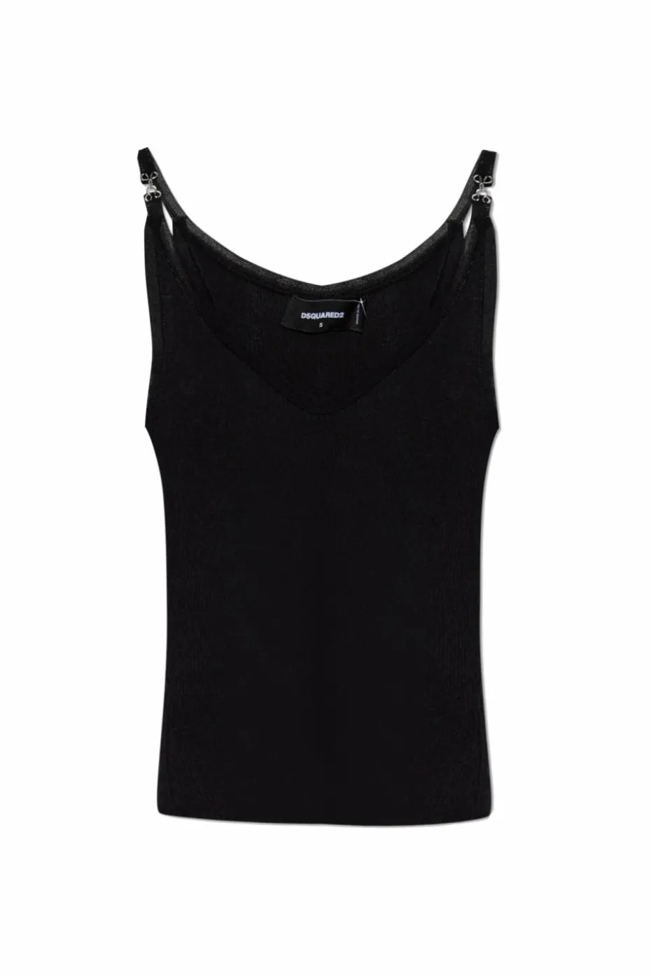Dsquared2 BLACK Ribbed Top