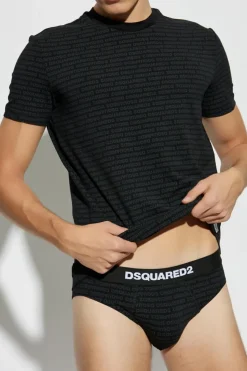 Dsquared2 BLACK Set:: briefs and t-shirt