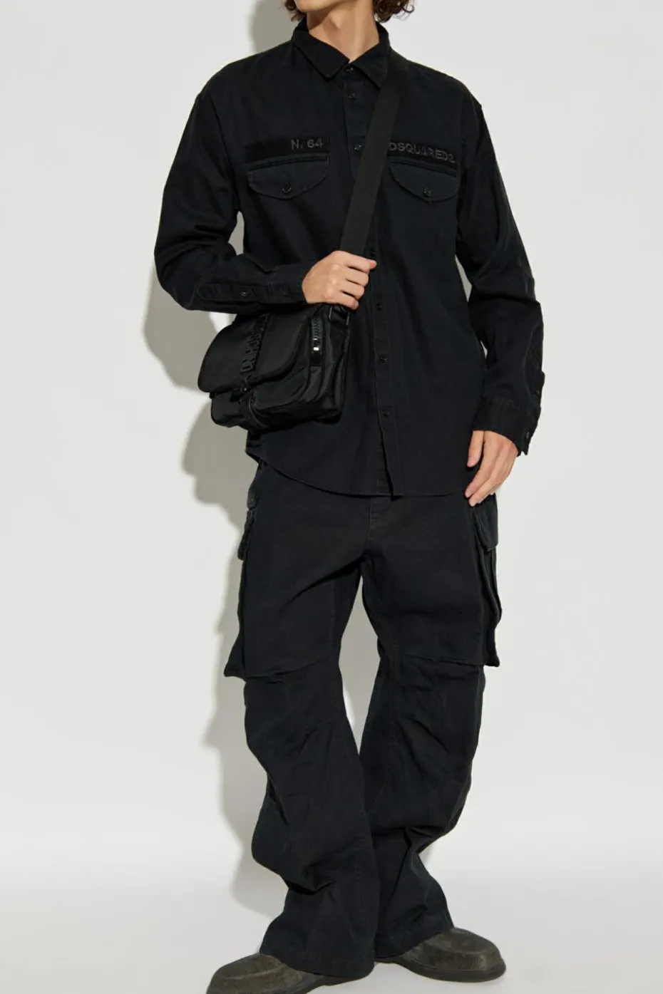 Dsquared2 BLACK Shirt with logo