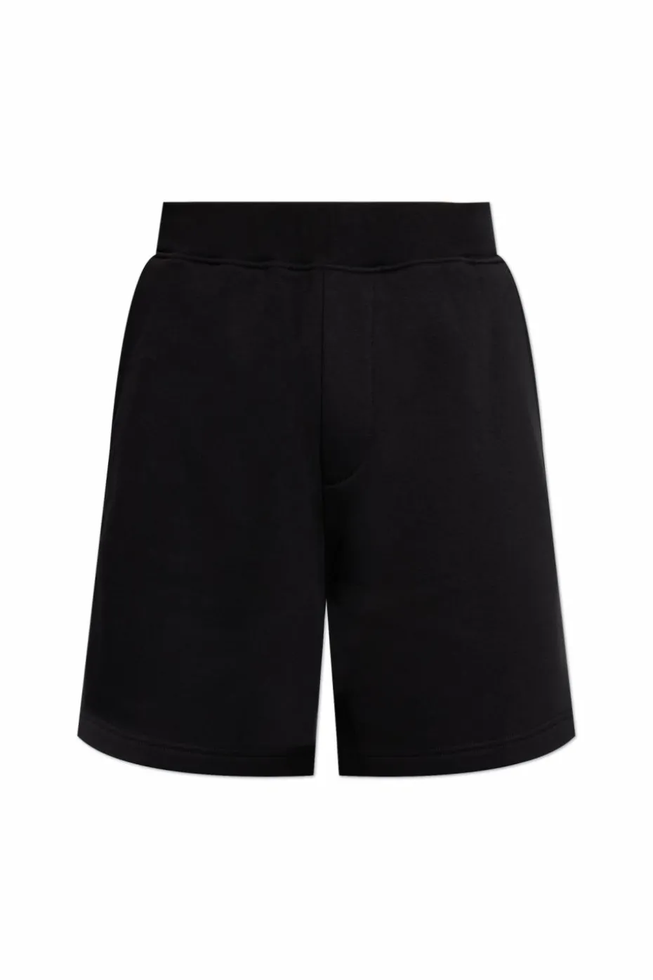 Dsquared2 BLACK Shorts with printed logo