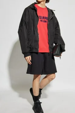 Dsquared2 BLACK Shorts with logo