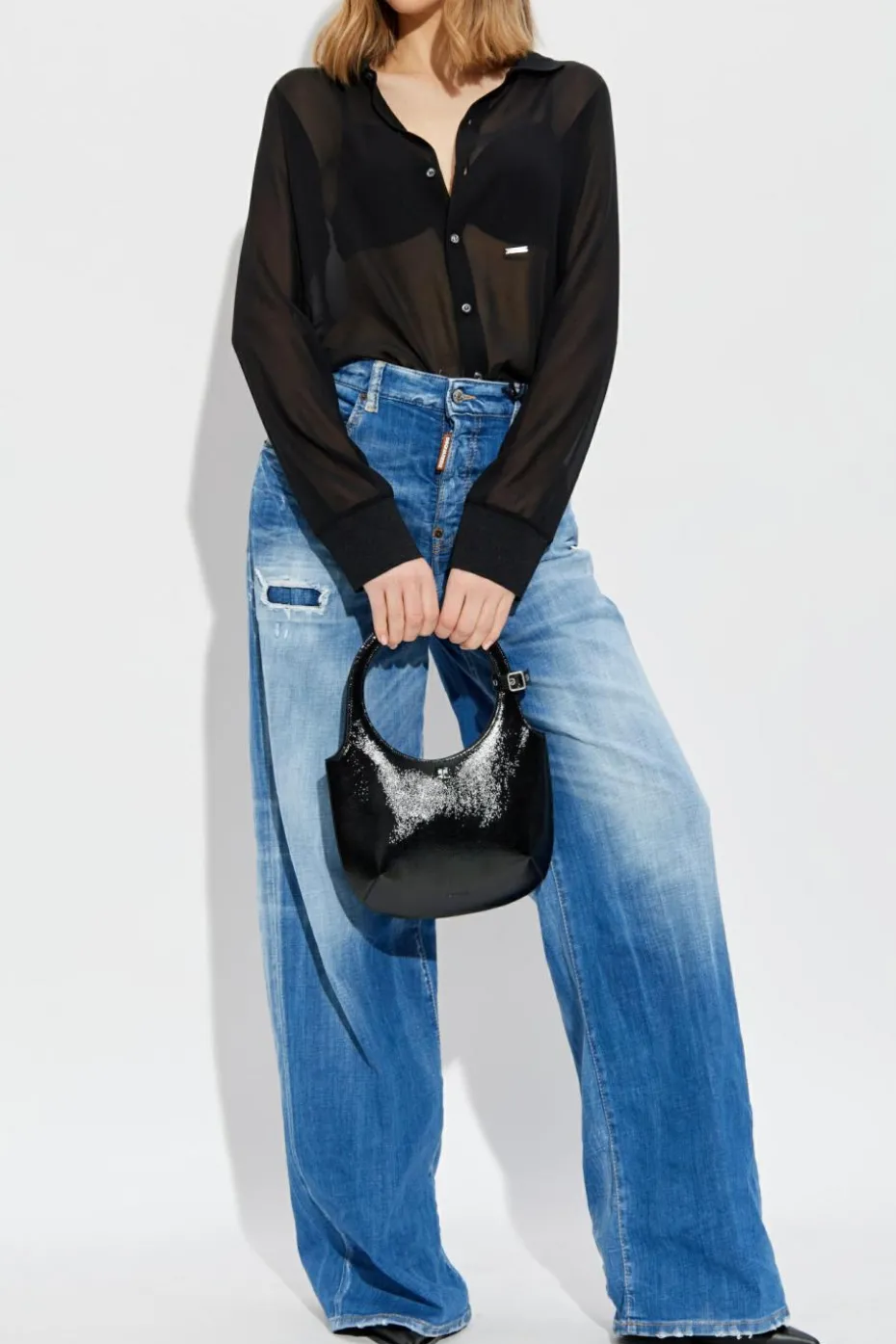 Dsquared2 BLACK Silk shirt