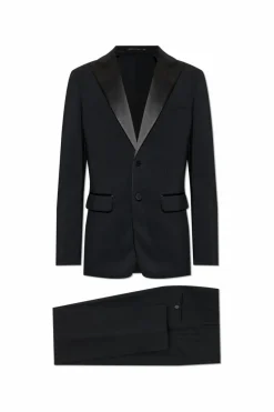 Dsquared2 BLACK Suit with satin finish