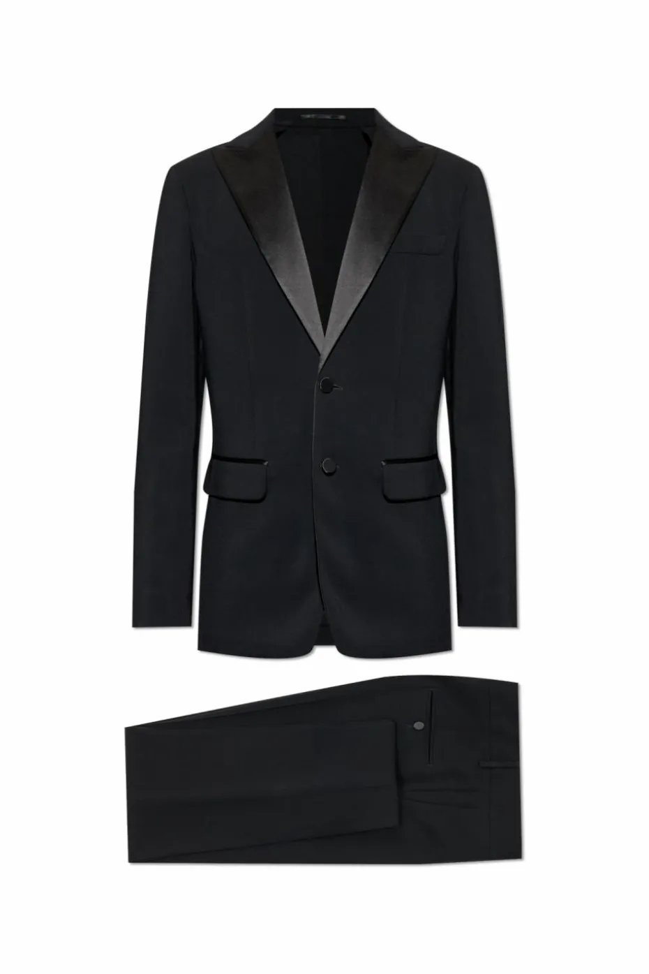 Dsquared2 BLACK Suit with satin finish