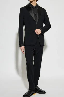 Dsquared2 BLACK Suit with satin finish