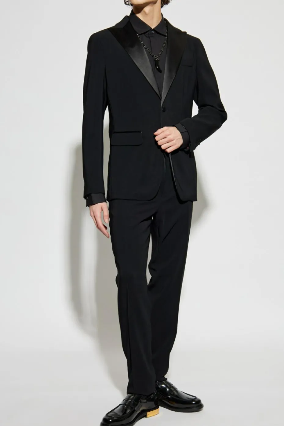 Dsquared2 BLACK Suit with satin finish