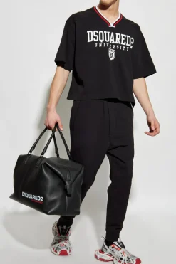 Dsquared2 BLACK Sweatpants with logo