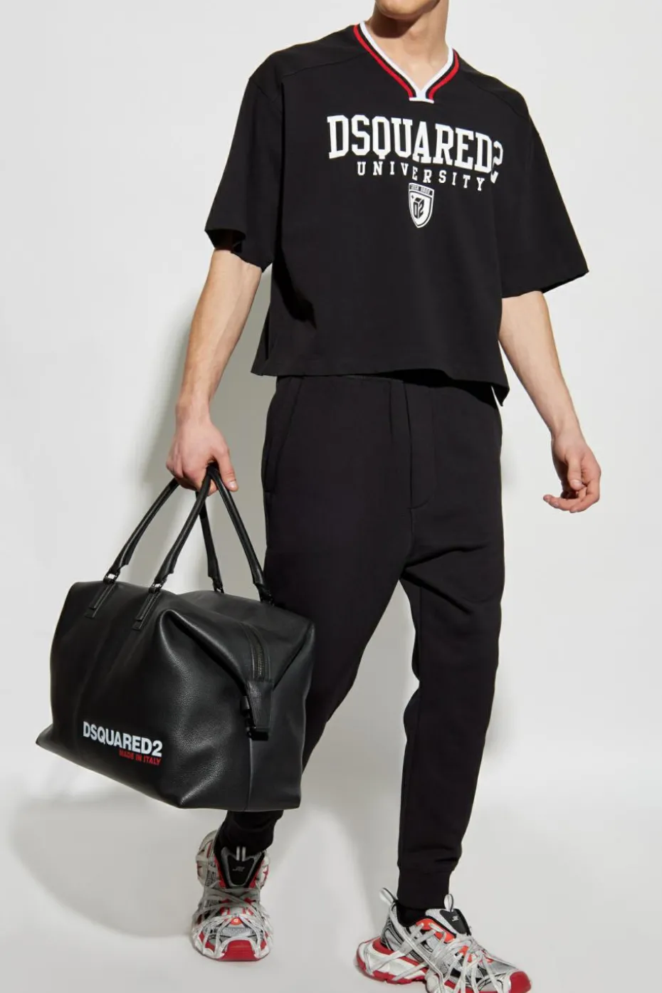 Dsquared2 BLACK Sweatpants with logo