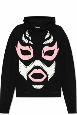 Dsquared2 BLACK Sweatshirt with applique