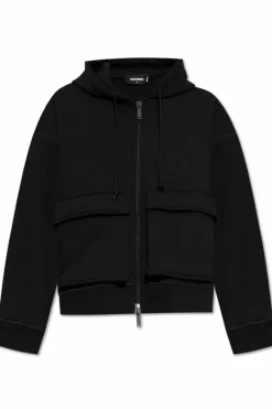Dsquared2 BLACK Sweatshirt with logo