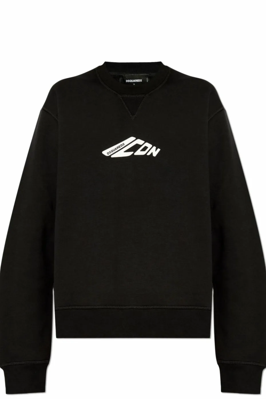 Dsquared2 BLACK Sweatshirt with printed logo