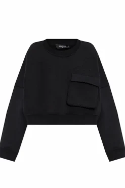 Dsquared2 BLACK Sweatshirt with pocket