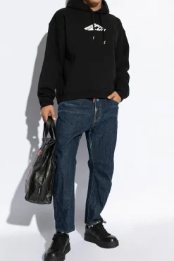 Dsquared2 BLACK Sweatshirt with Logo
