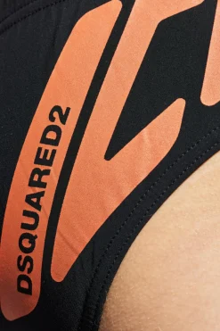 Dsquared2 BLACK Swim briefs with logo