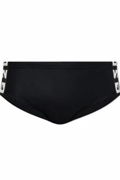 Dsquared2 BLACK Swim briefs with logo