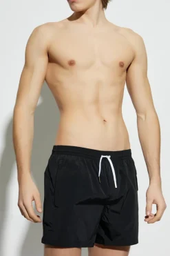 Dsquared2 BLACK Swim trunks with logo