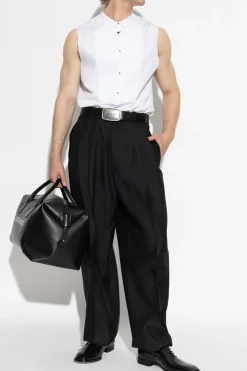 Dsquared2 BLACK Trousers with side stripes