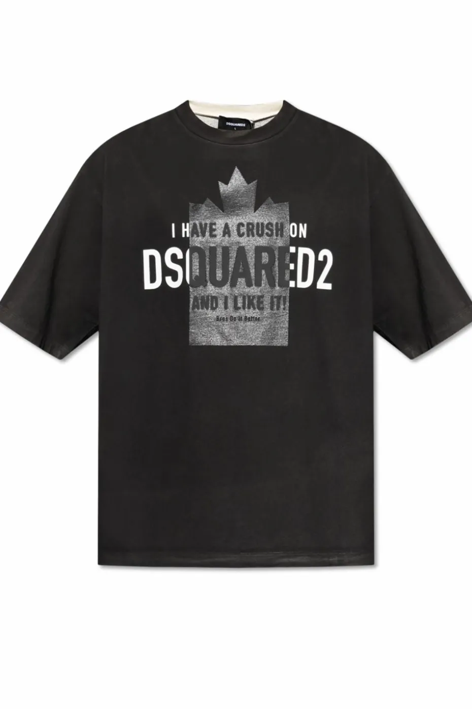 Dsquared2 BLACK T-shirt with logo