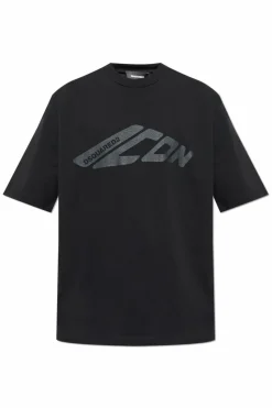 Dsquared2 BLACK T-shirt with logo