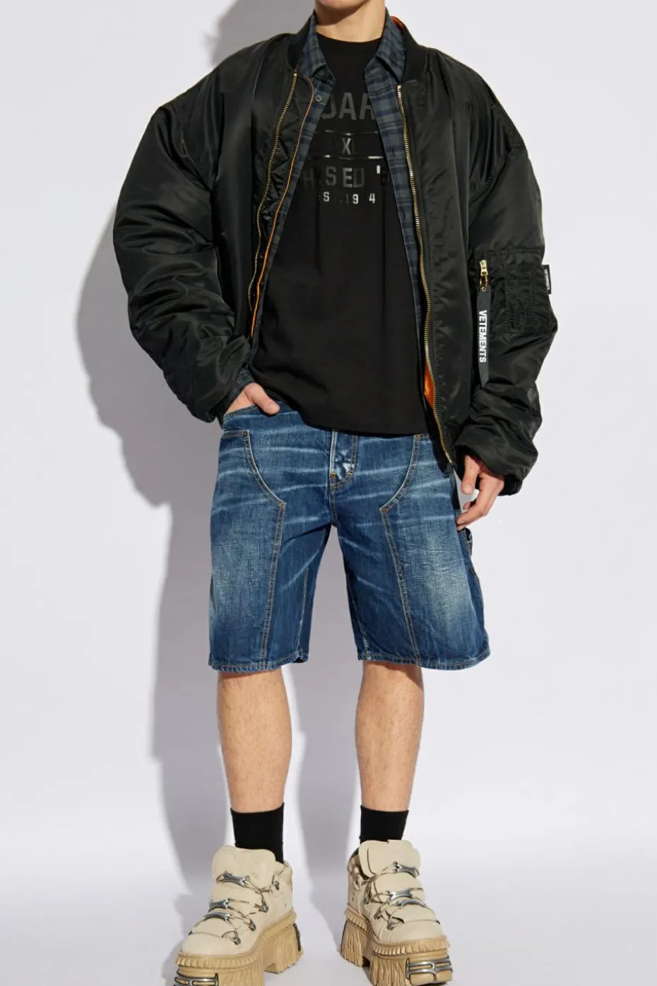 Dsquared2 BLACK T-shirt with logo
