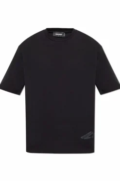 Dsquared2 BLACK T-shirt with printed logo