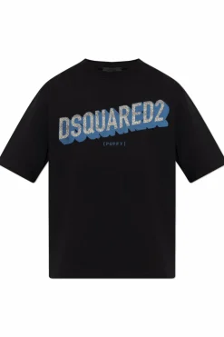 Dsquared2 BLACK T-shirt with logo
