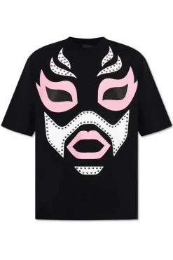 Dsquared2 BLACK T-shirt with appliqué