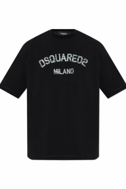 Dsquared2 BLACK T-shirt with logo