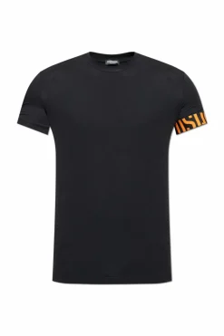 Dsquared2 BLACK Underwear-style T-shirt with a round neckline
