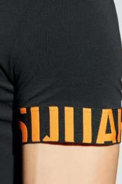 Dsquared2 BLACK Underwear-style T-shirt with a round neckline